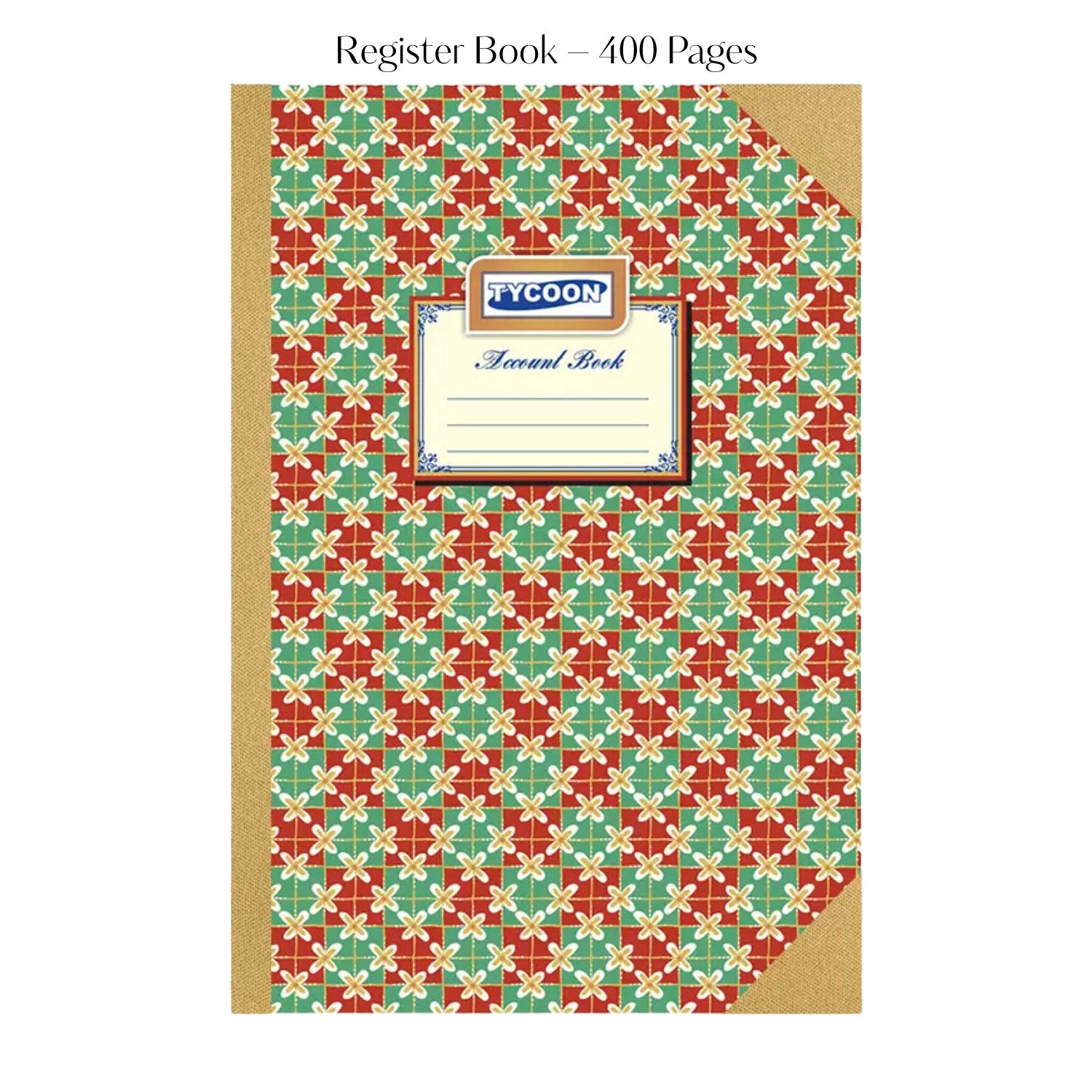 Register Book – 400 Pages, Ruled, Hardbound Cover